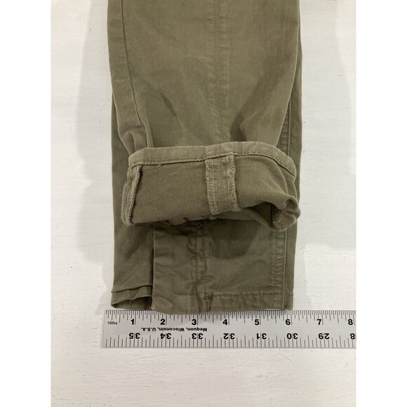 J Crew Women’s 31 Tall Green Chino Pants Ankle Zip Preppy Casual Pockets - Picture 12 of 12